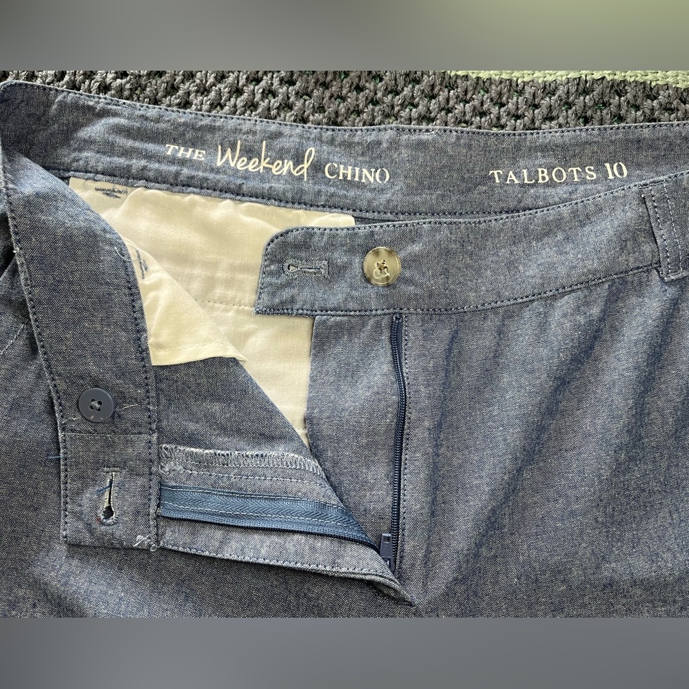Talbots denim colored pants, Size 10 - Picture 5 of 5